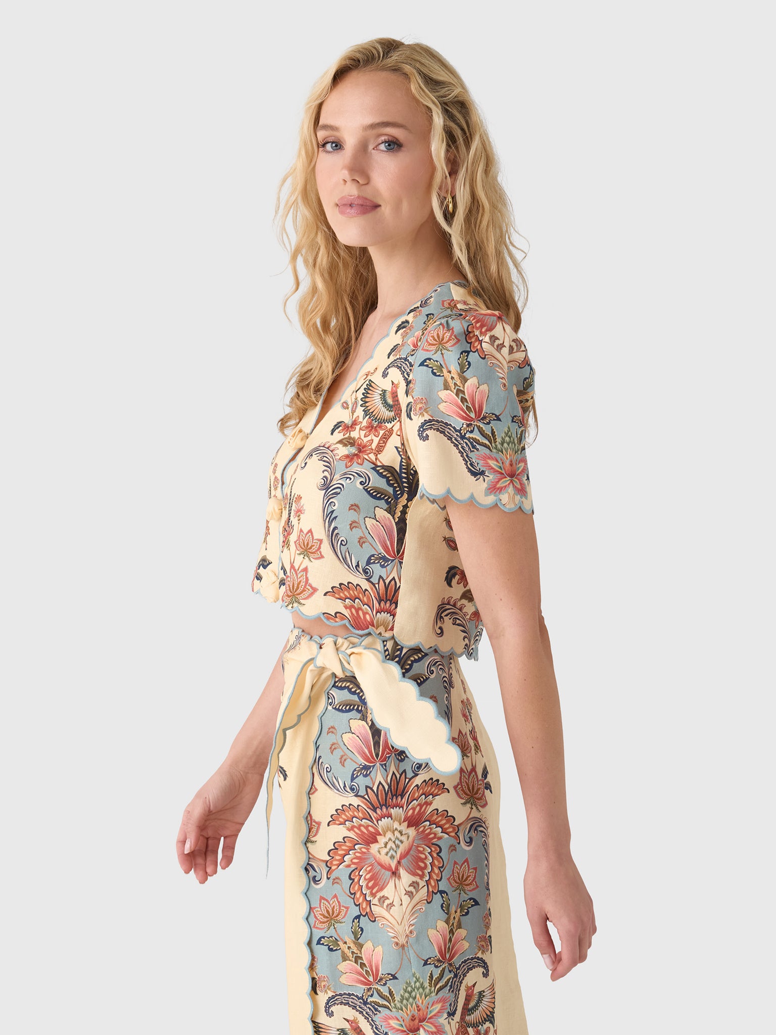 Farm Rio Women's Boho Beauty Top - Saint Bernard