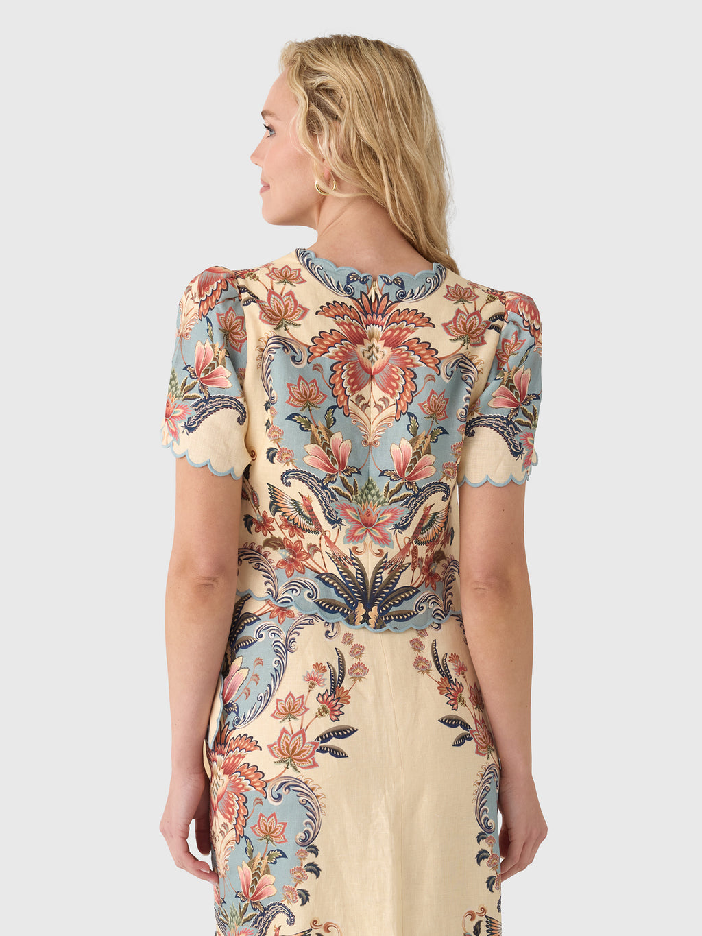 Farm Rio Women's Boho Beauty Top - Saint Bernard