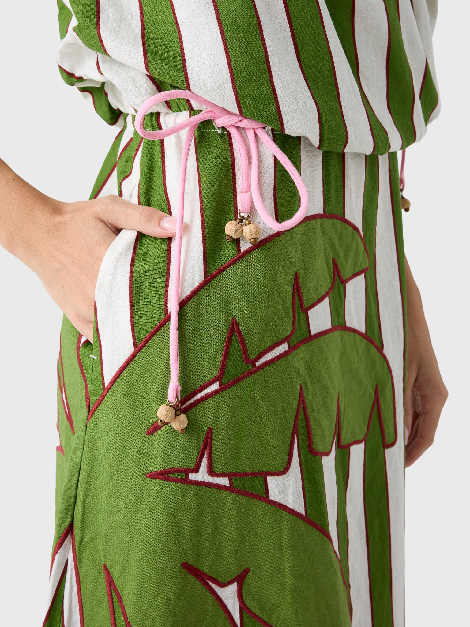 Farm Rio Women's One-Shoulder Midi Dress - Saint Bernard