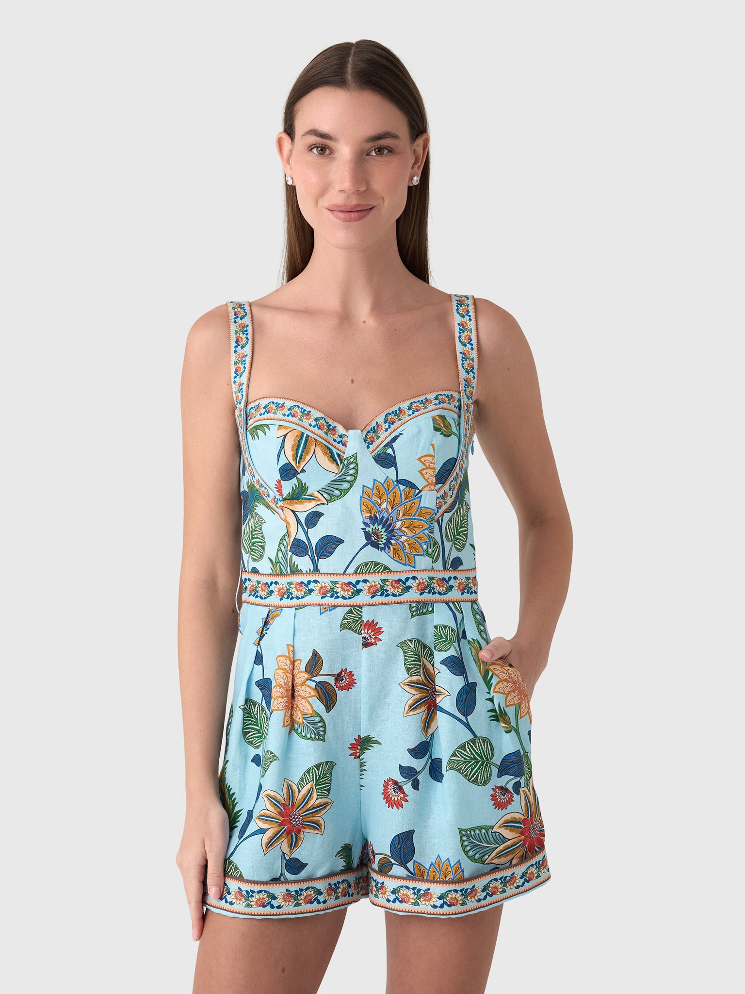 Farm Rio Women's Floral Delhi Romper – Saint Bernard