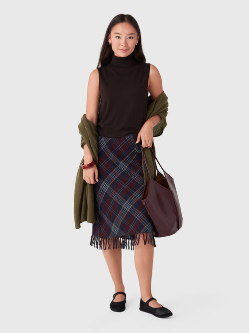 DÔEN Women's Elowette Knotted Fringe Skirt