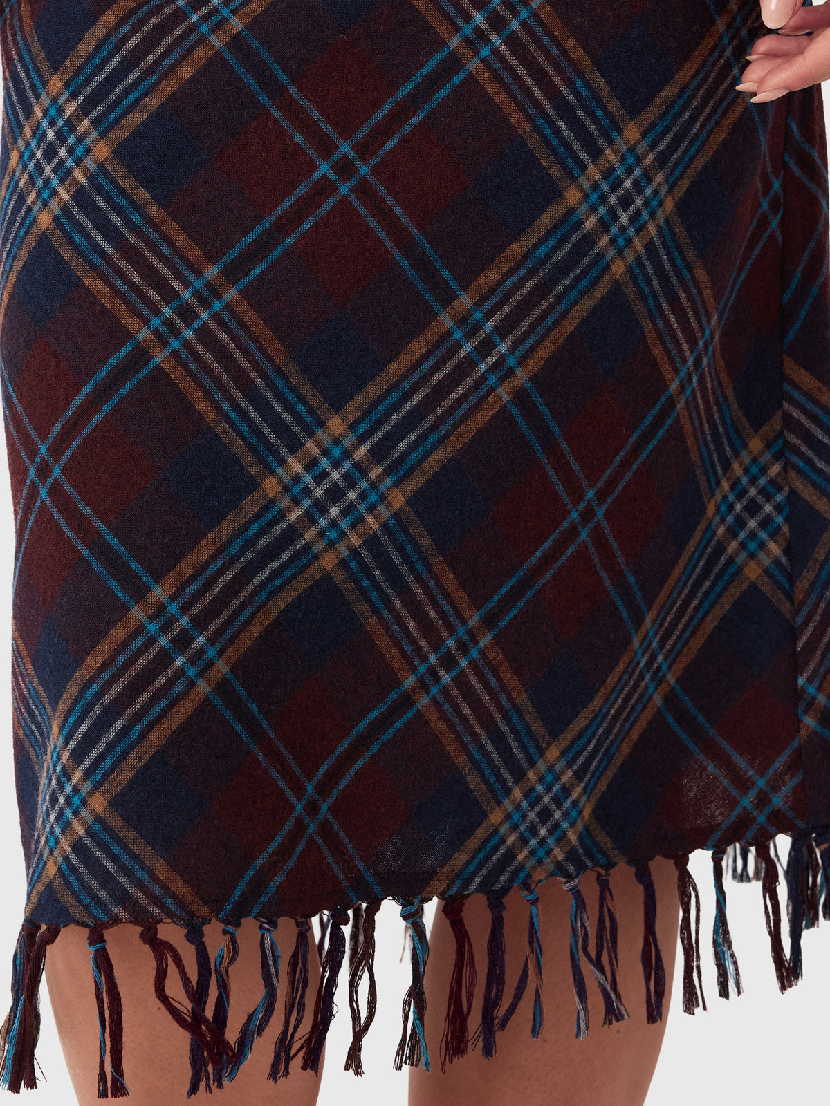 DÔEN Women's Elowette Knotted Fringe Skirt - Saint Bernard