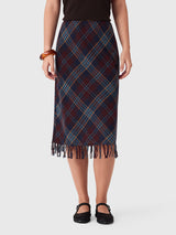 DÔEN Women's Elowette Knotted Fringe Skirt - Saint Bernard