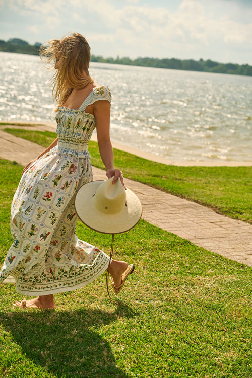 Farm Rio Women's Tropical Porcelain Maxi Dress