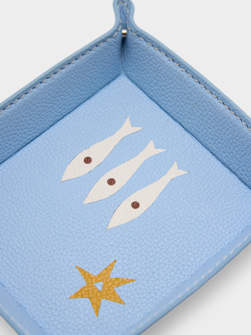 Jonathan Adler Playa Leather Small Tray - Saint Bernard