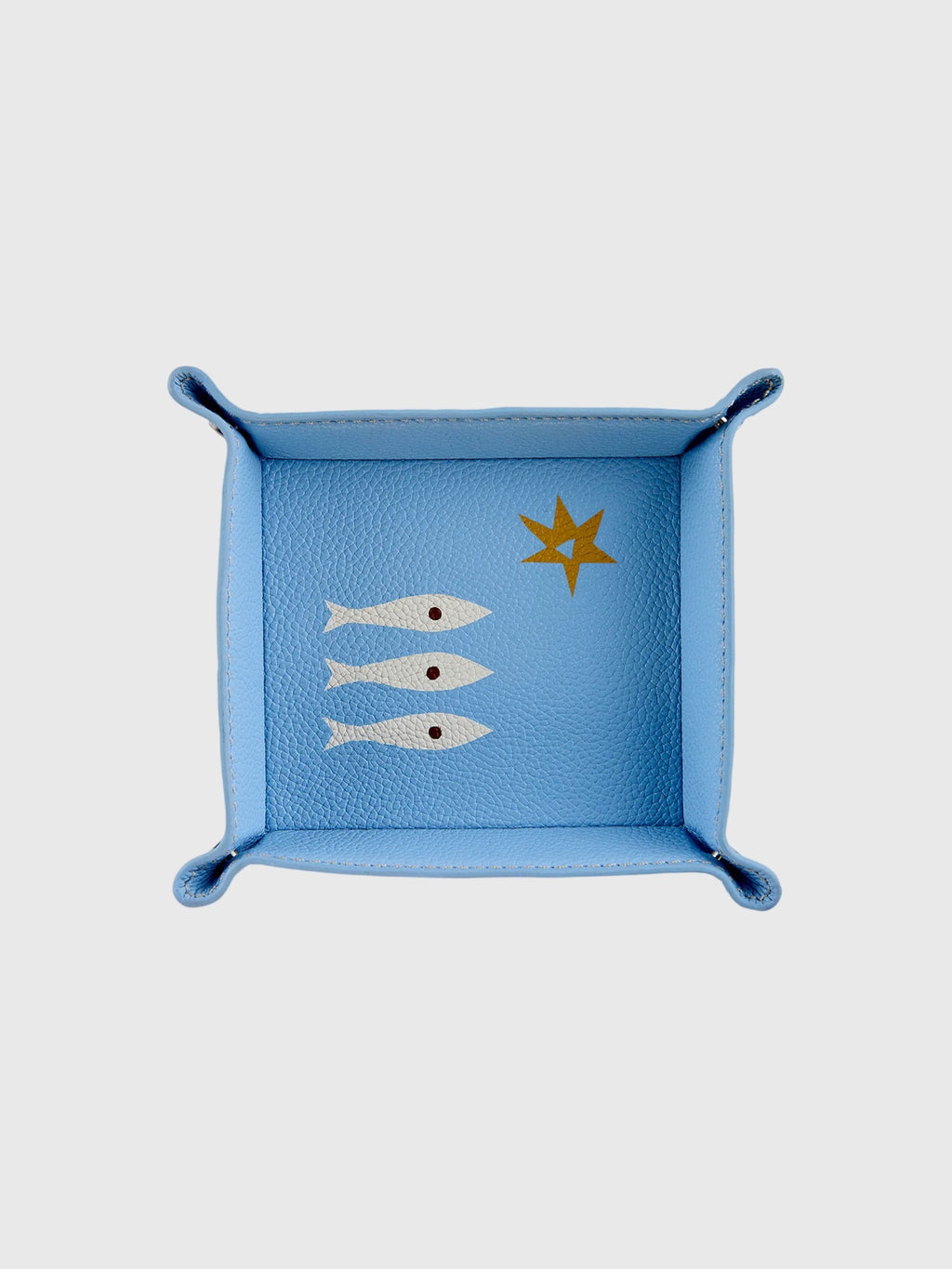 Jonathan Adler Playa Leather Small Tray - Saint Bernard