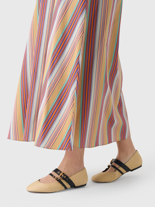 Farm Rio Women's Raffia Ballerina Flat