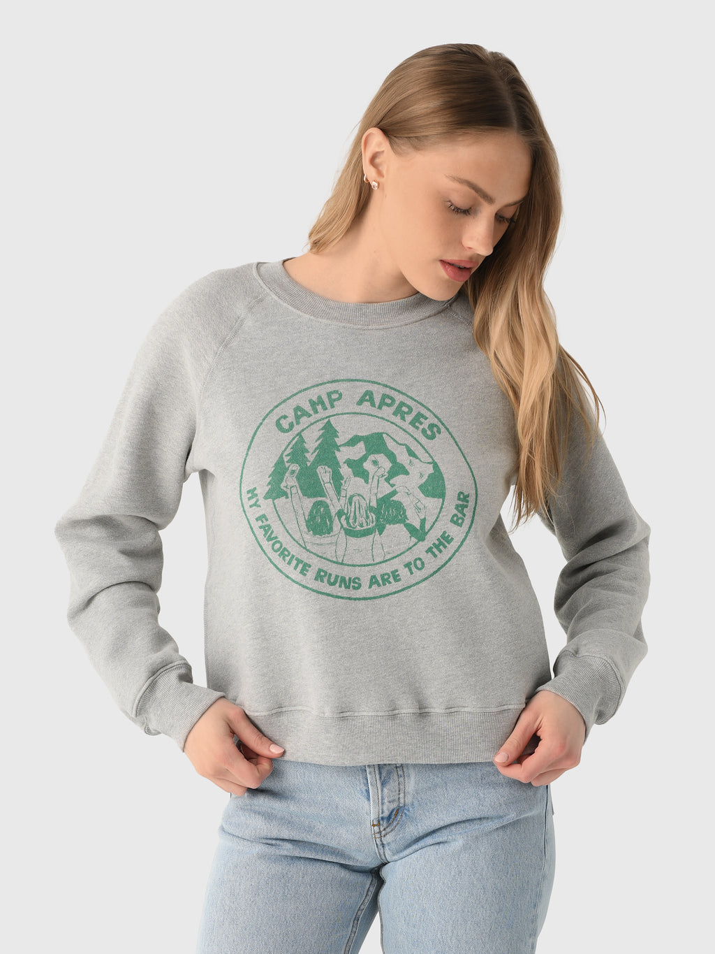 Re/Done Women's Camp Aprés Classic Crewneck - Saint Bernard