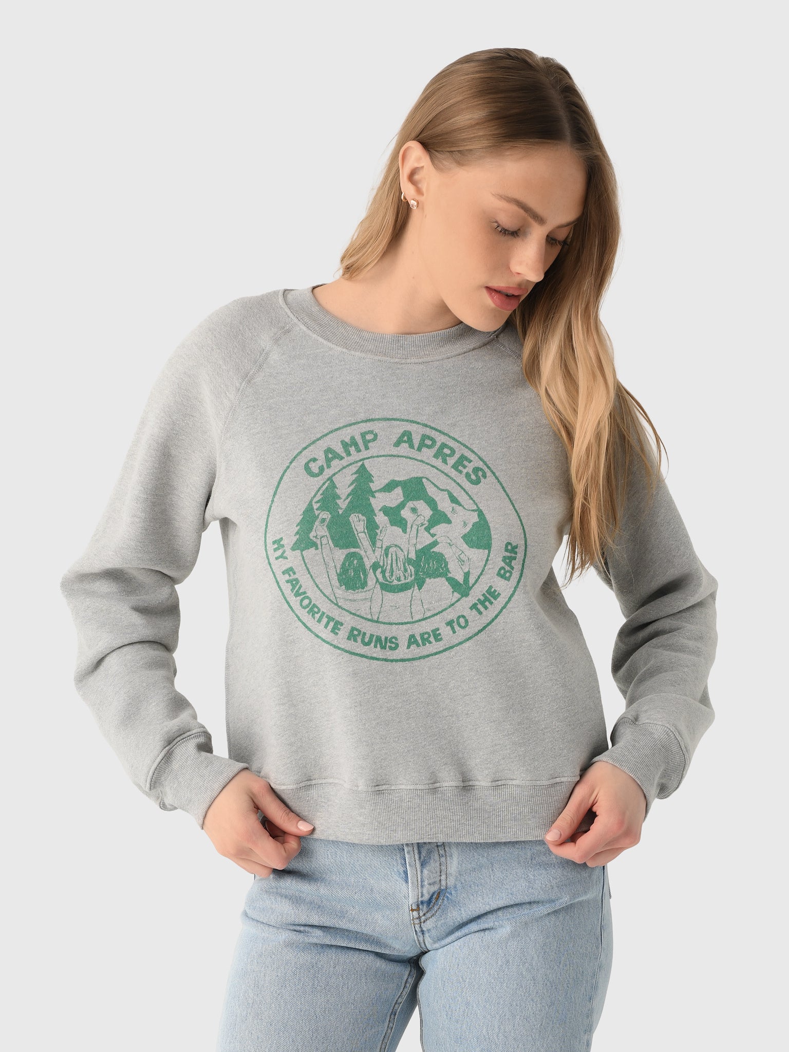 Re/Done Women's Camp Aprés Classic Crewneck - Saint Bernard