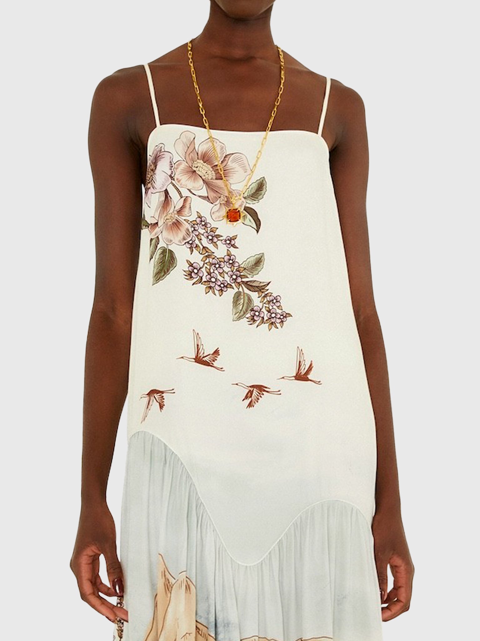 Farm Rio Women's Toile De Rio Sleeveless Maxi Dress - Saint Bernard