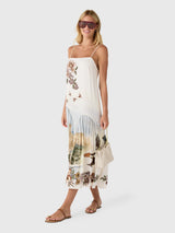 Farm Rio Women's Toile De Rio Sleeveless Maxi Dress - Saint Bernard