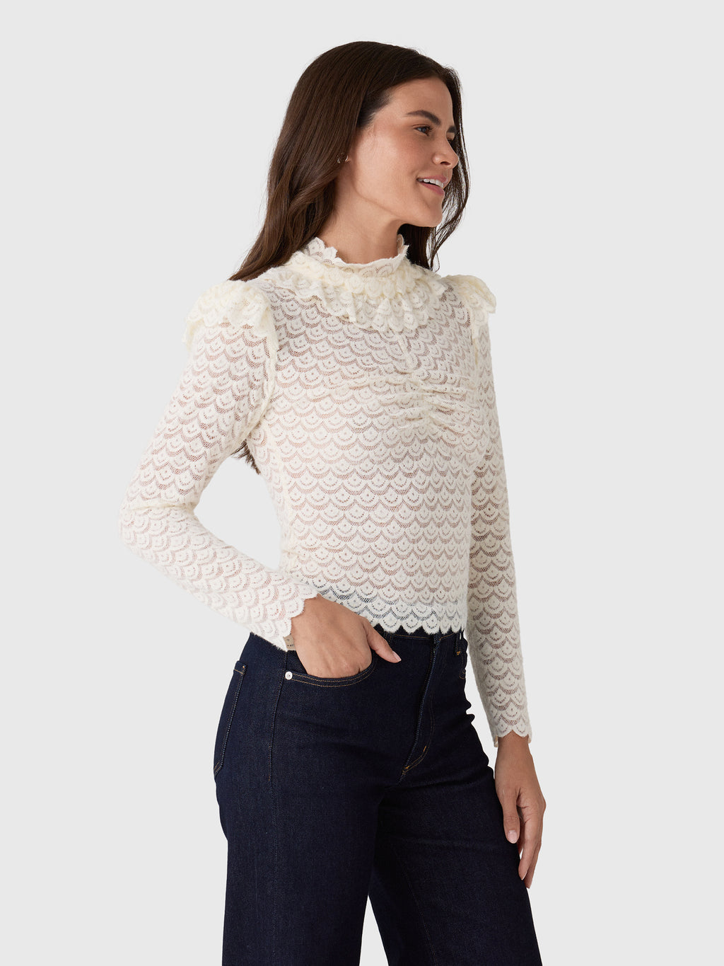 Farm Rio Women's Long Sleeve Top - Saint Bernard