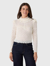 Farm Rio Women's Long Sleeve Top - Saint Bernard