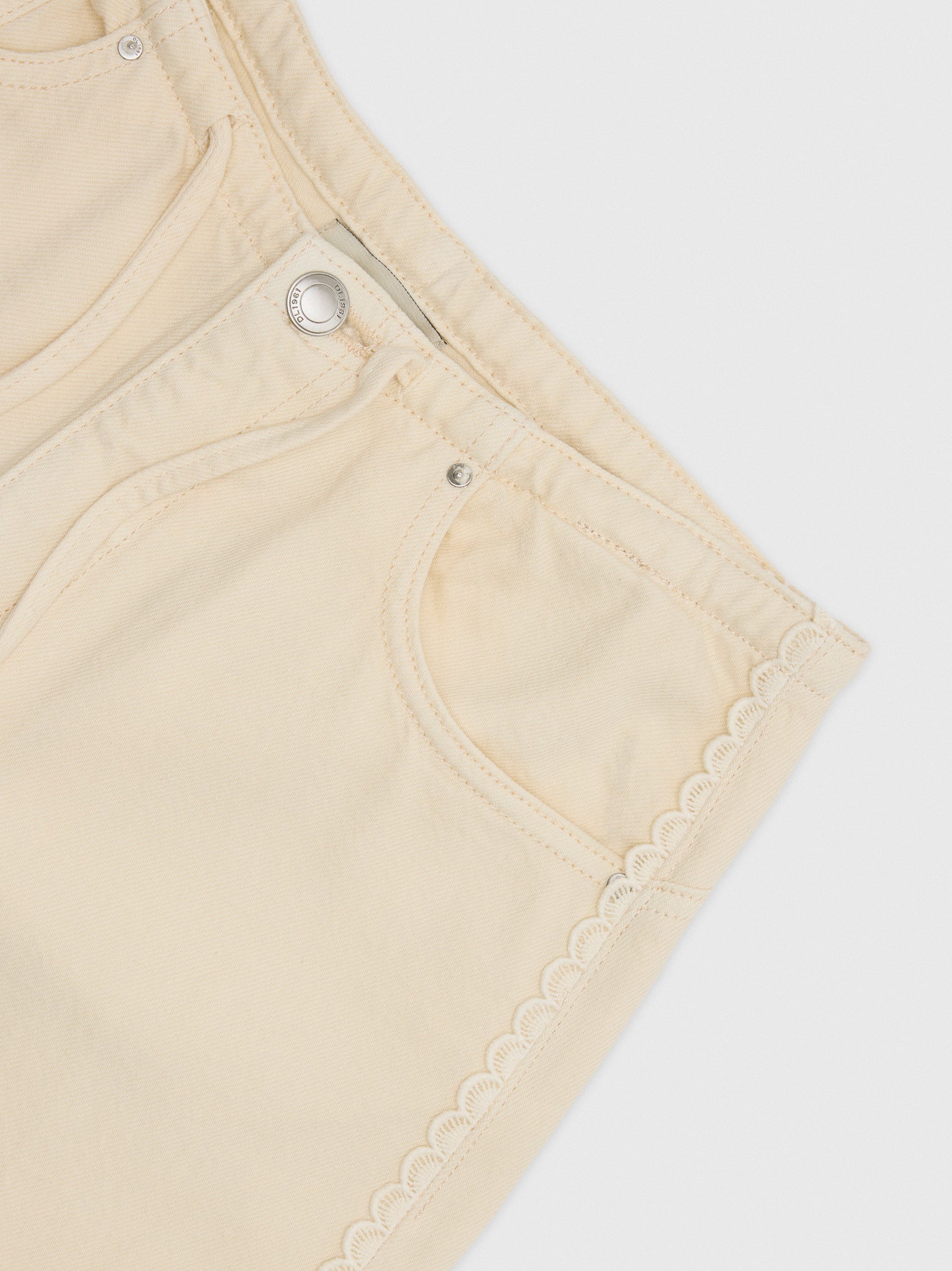 DL1961 Girls' Frankie Low Slung Wide Leg Jean - Saint Bernard
