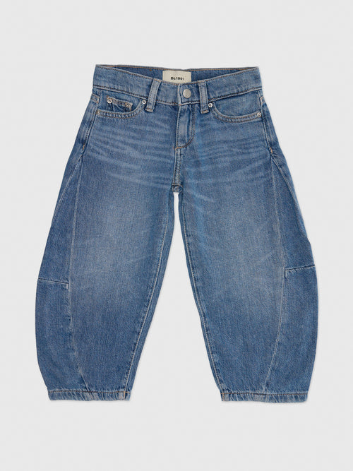 DL1961 Girls' Lilia Barrel Jean