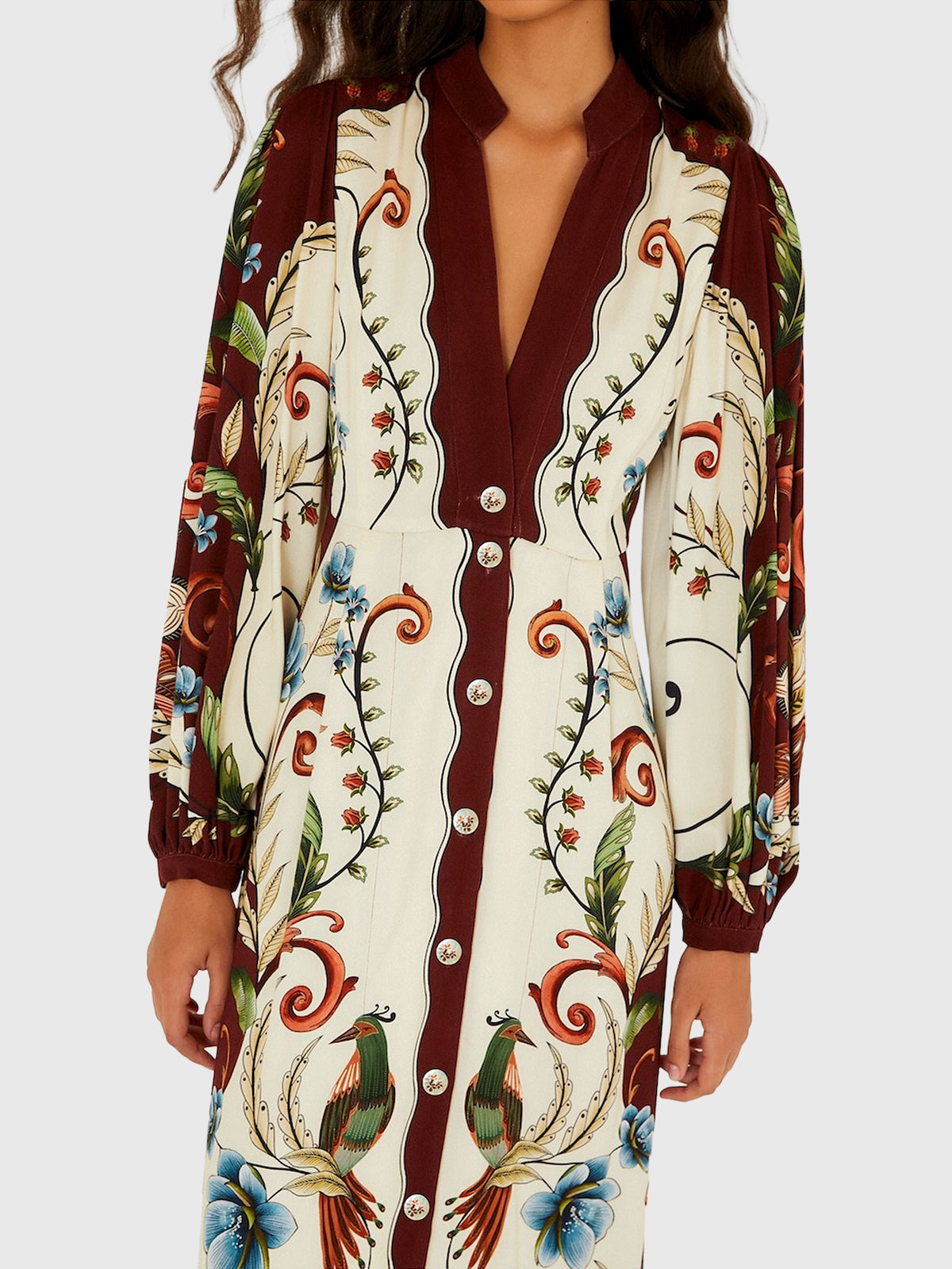 Farm Rio Women's Millena Maxi Dress - Saint Bernard