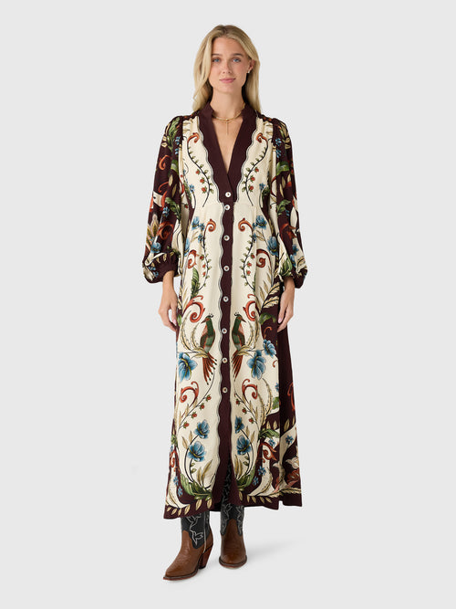 Farm Rio Women's Millena Maxi Dress - Saint Bernard