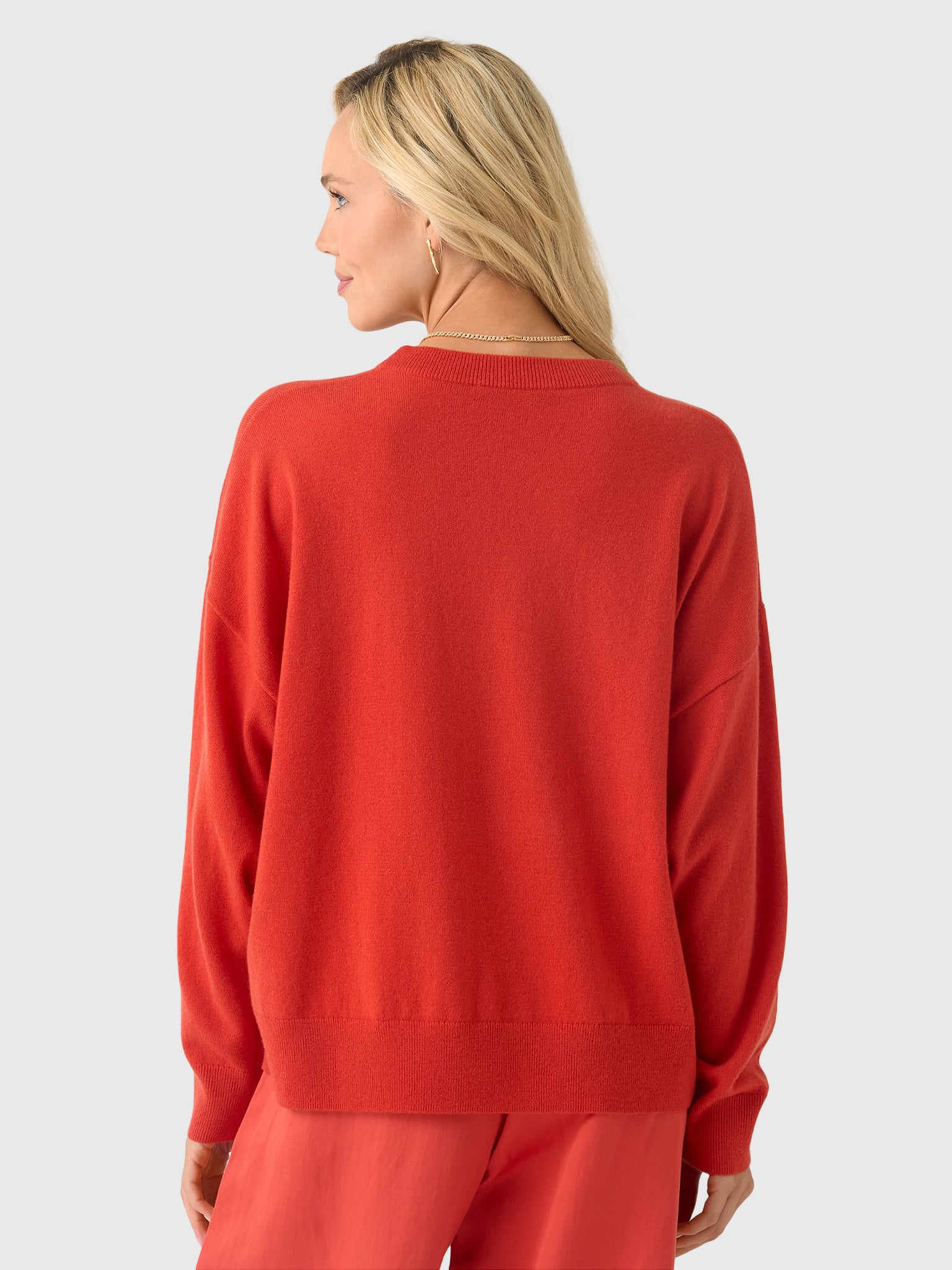 Jenni Kayne Women's Cashmere Marina Crewneck Sweater - Saint Bernard