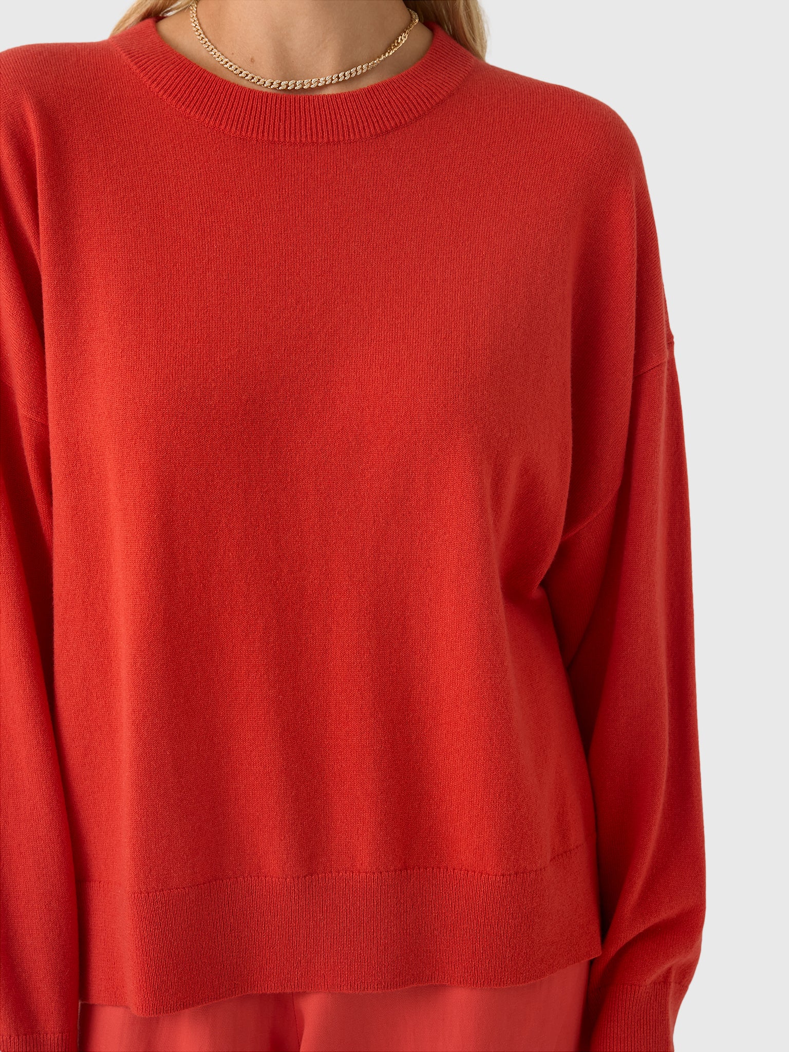 Jenni Kayne Women's Cashmere Marina Crewneck Sweater - Saint Bernard