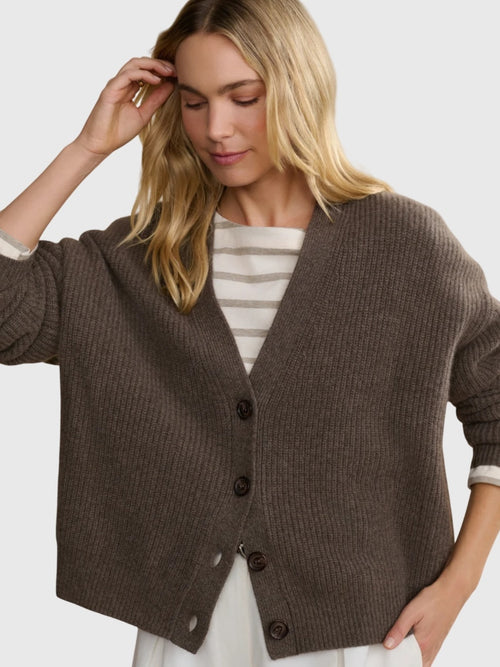 Jenni Kayne Women's Cropped Cashmere Cocoon Cardigan
