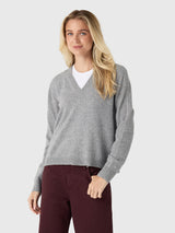 Jenni Kayne Women's Flynn Cashmere V-Neck Sweater - Saint Bernard