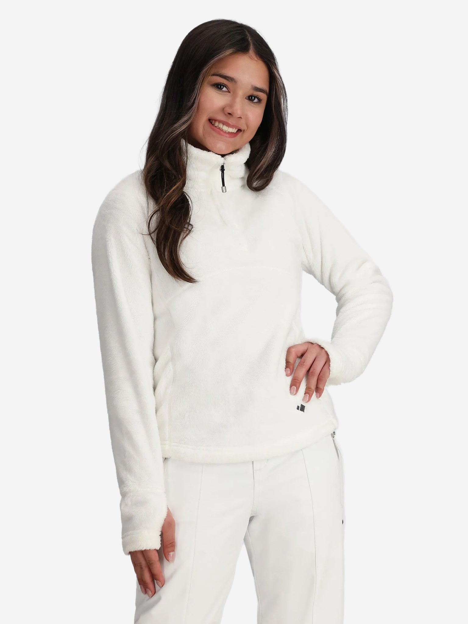 Obermeyer Teen Girls' Furry Fleece Top - Saint Bernard