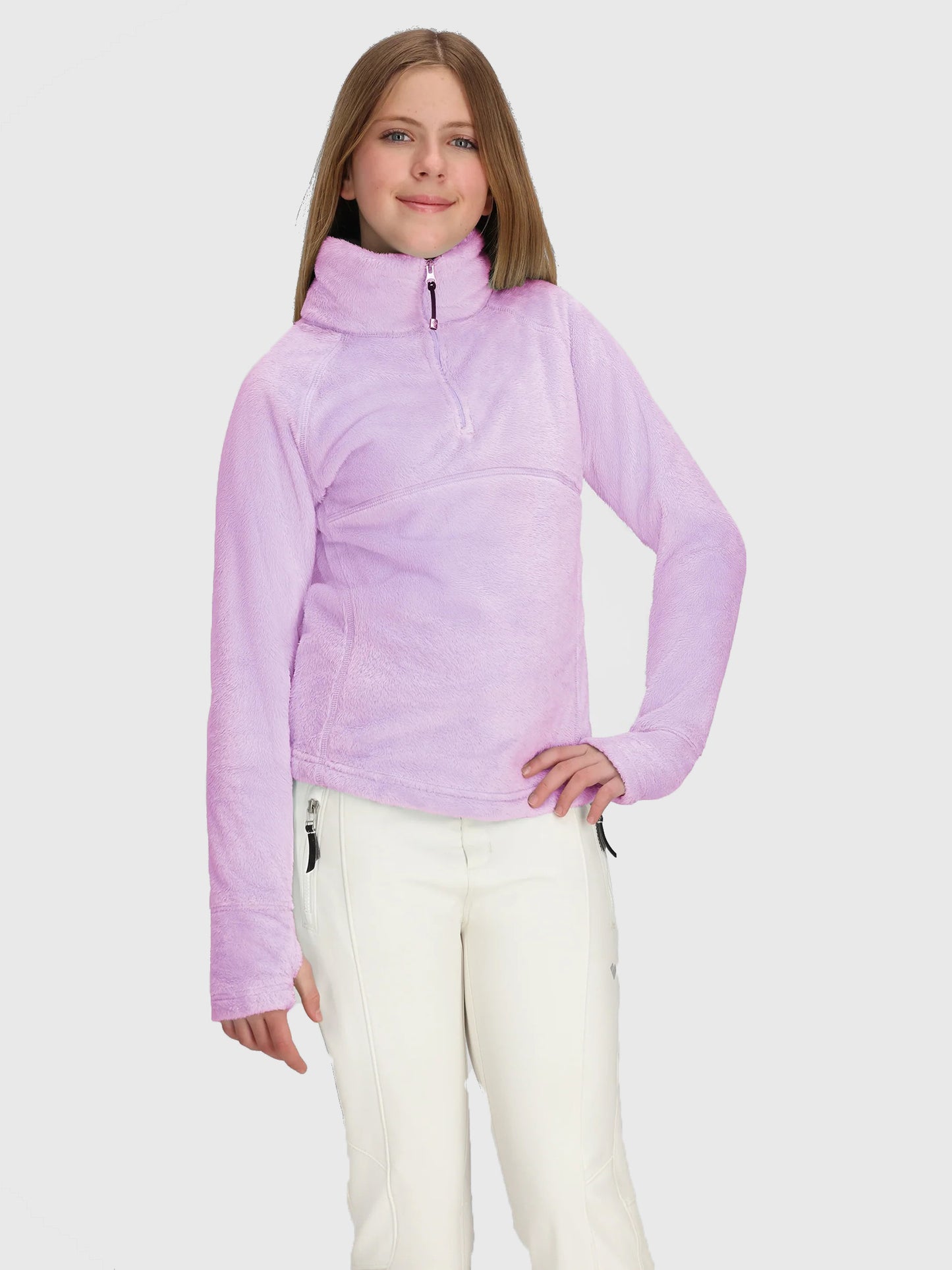 Obermeyer Teen Girls' Furry Fleece Top - Saint Bernard