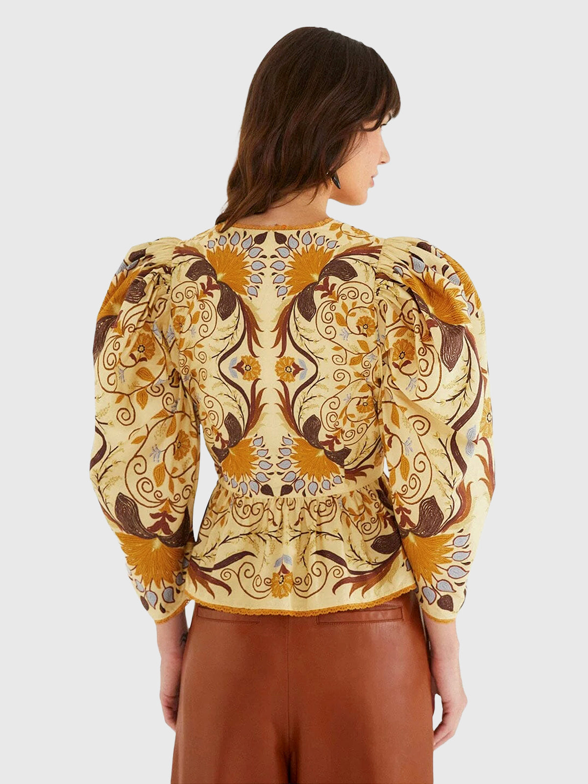 Farm Rio Women's Luize Blouse - Saint Bernard