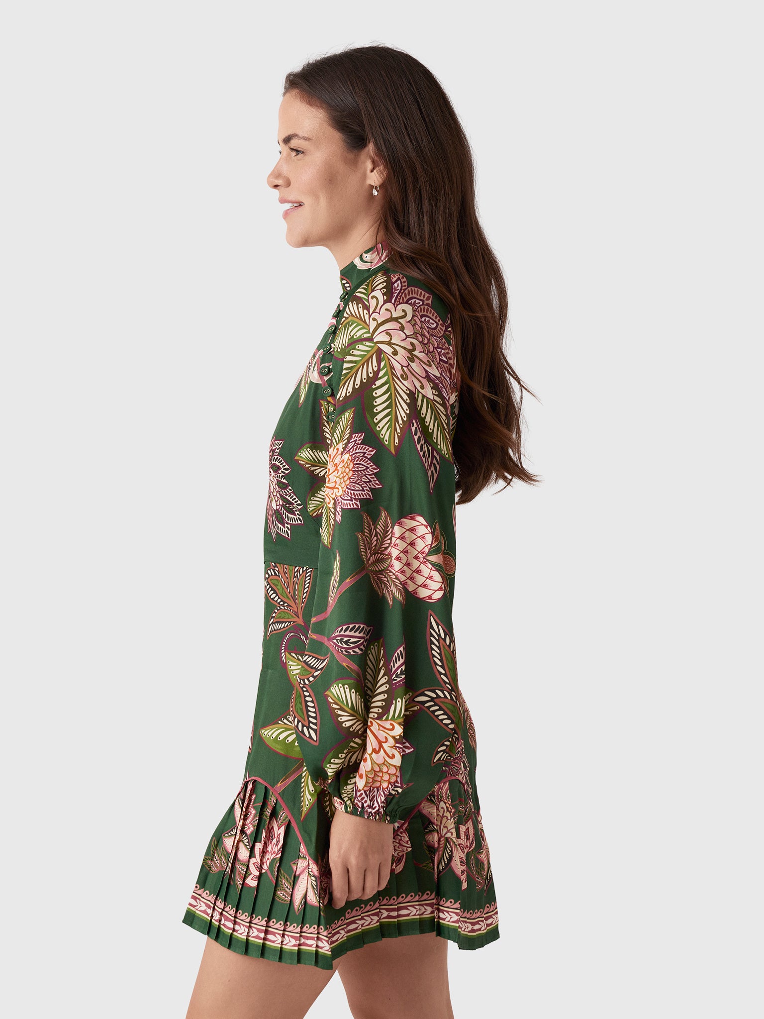 Farm Rio Women's Arabesque Paradise Mini Dress - Saint Bernard