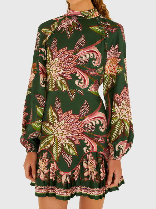 Farm Rio Women's Arabesque Paradise Mini Dress