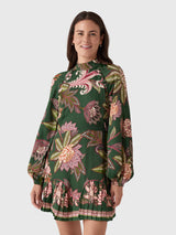 Farm Rio Women's Arabesque Paradise Mini Dress - Saint Bernard