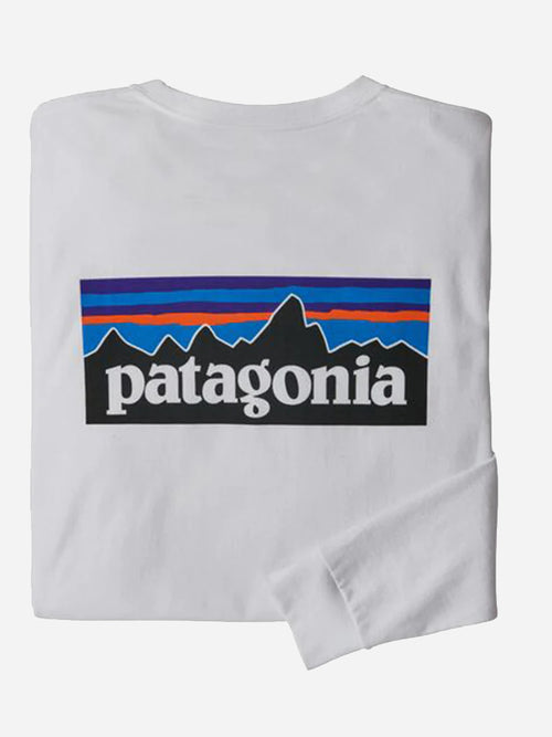 Patagonia Men's Long Sleeve P-6 Logo Responsibili-Tee