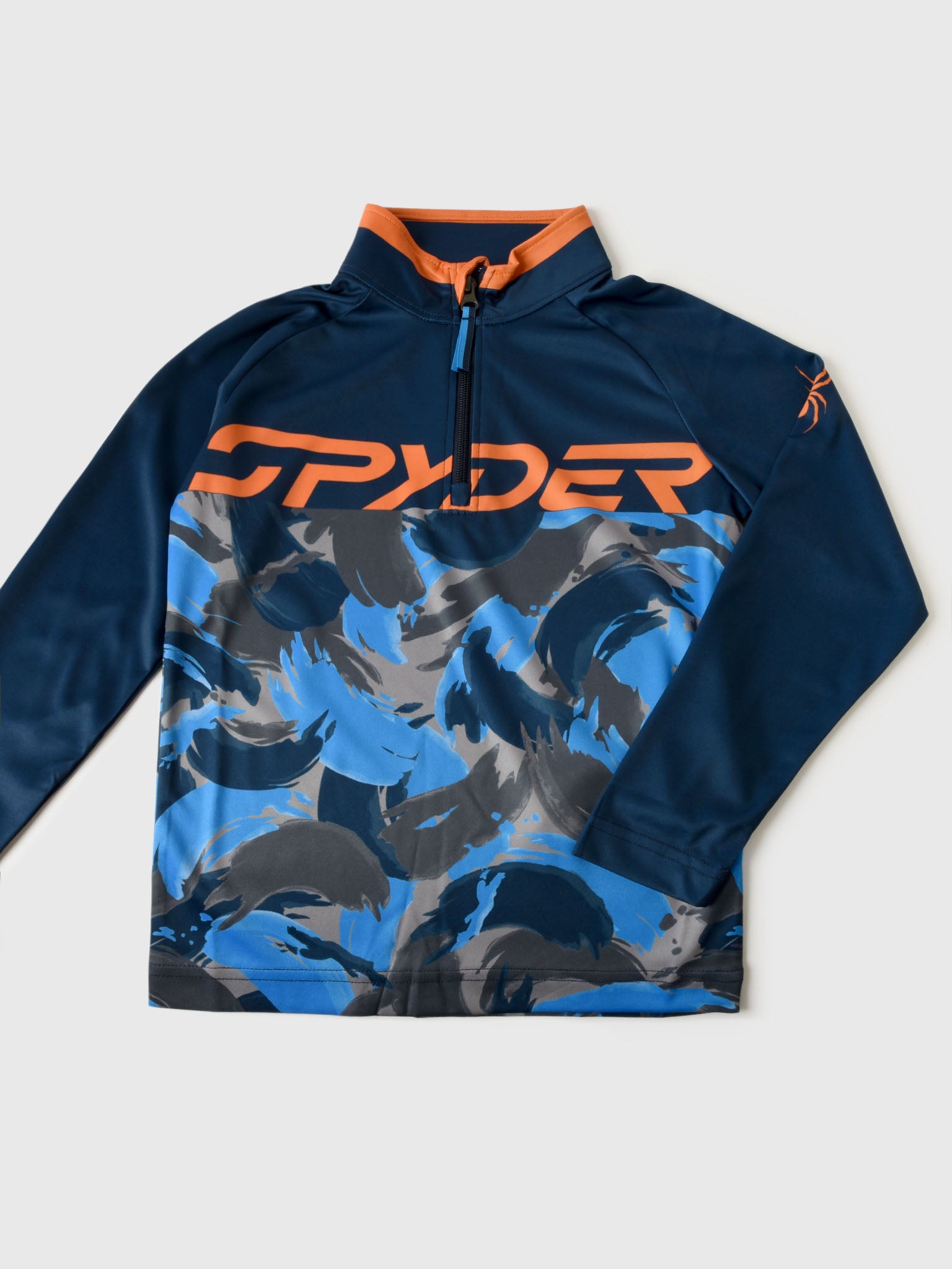 Spyder Boys' Camo Half-Zip - Saint Bernard