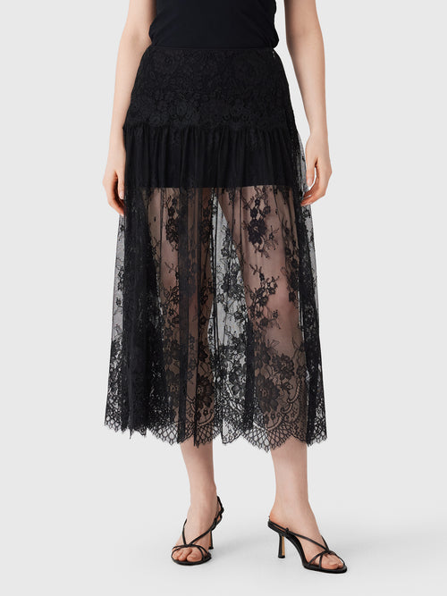 DÔEN Women's Giorgine Lace Skirt - Saint Bernard