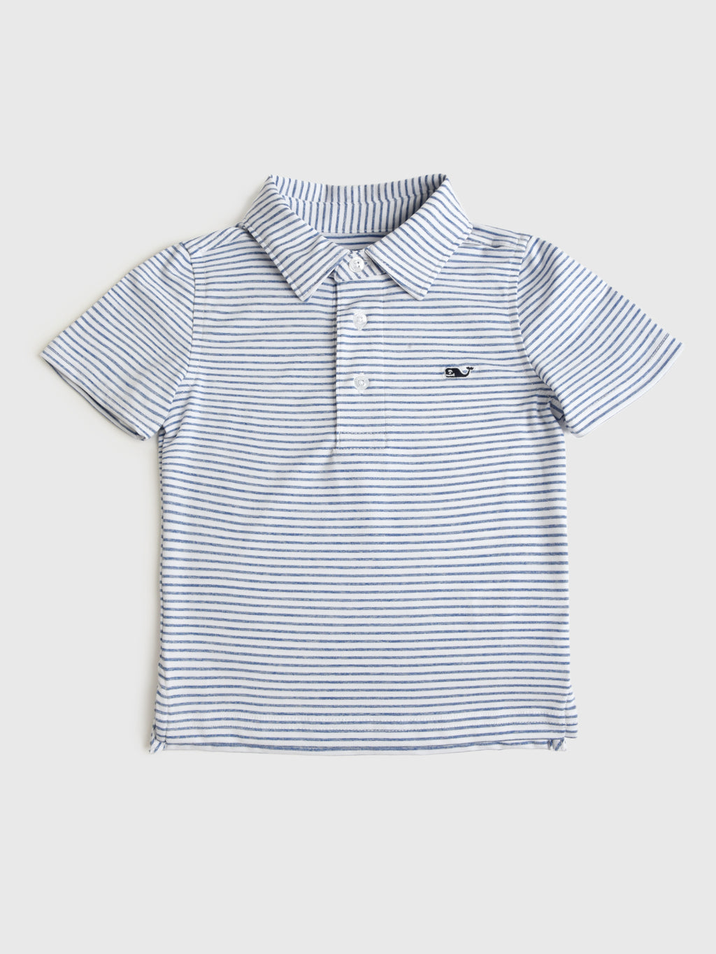 Vineyard Vines Boys' Bradley Stripe Sankaty Polo - Saint Bernard
