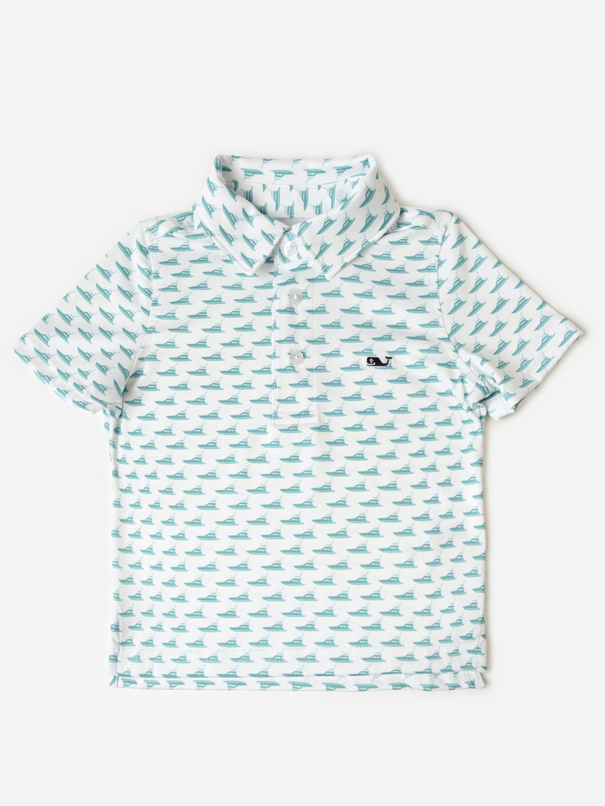 Vineyard Vines Boys' Printed Sankaty Polo - Saint Bernard
