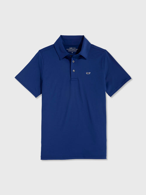 Vineyard Vines Boys' Solid Sankaty Polo