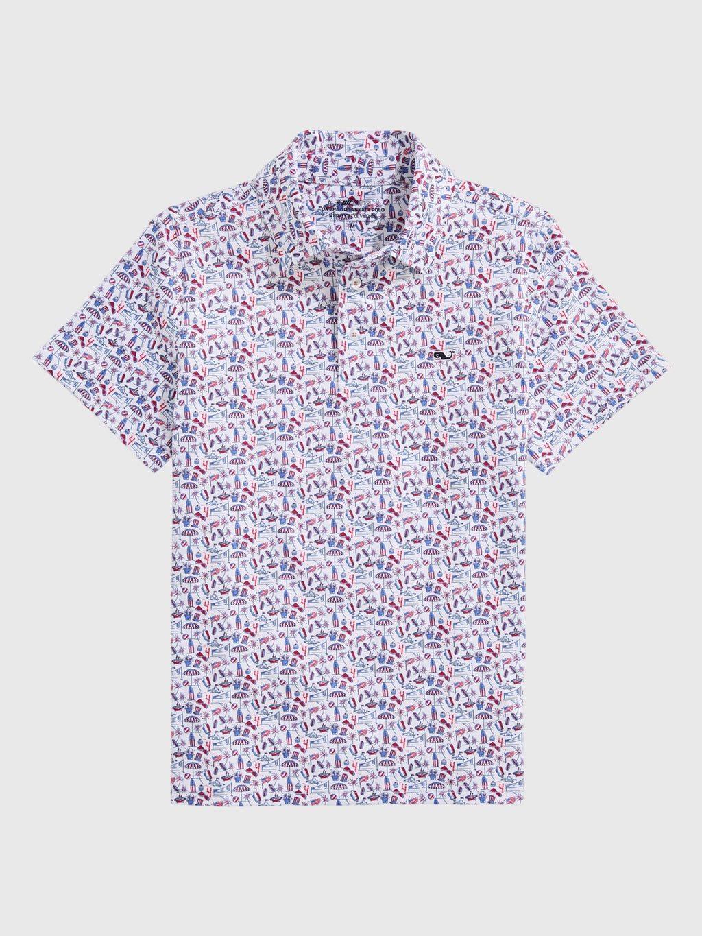 Vineyard Vines Boys' Performance Printed Sankaty Polo