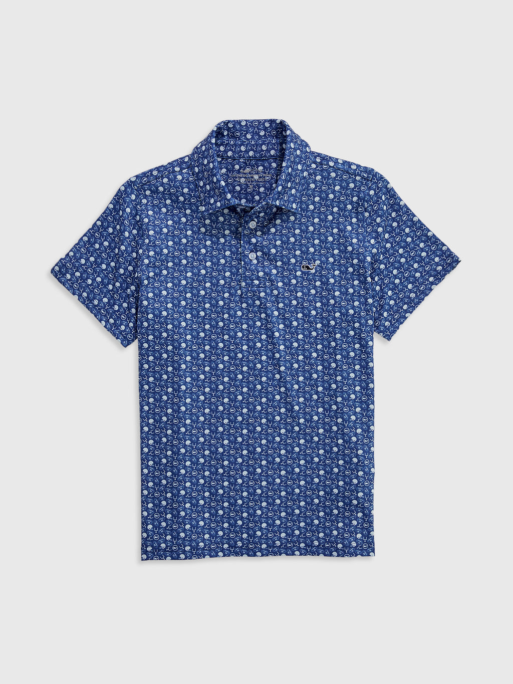 Vineyard Vines Boys' Performance Printed Sankaty Polo - Saint Bernard