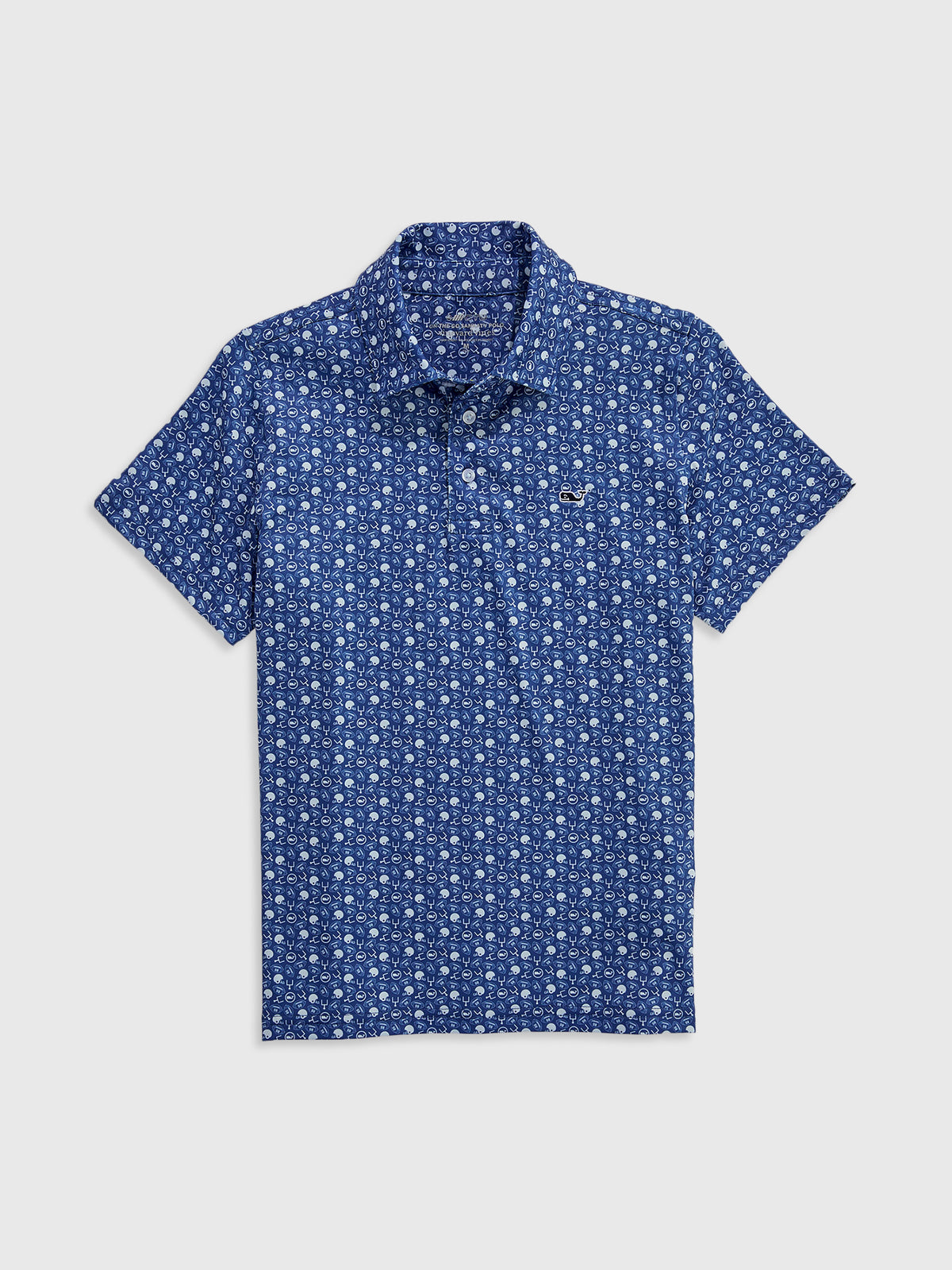 Vineyard Vines Boys' Performance Printed Sankaty Polo - Saint Bernard