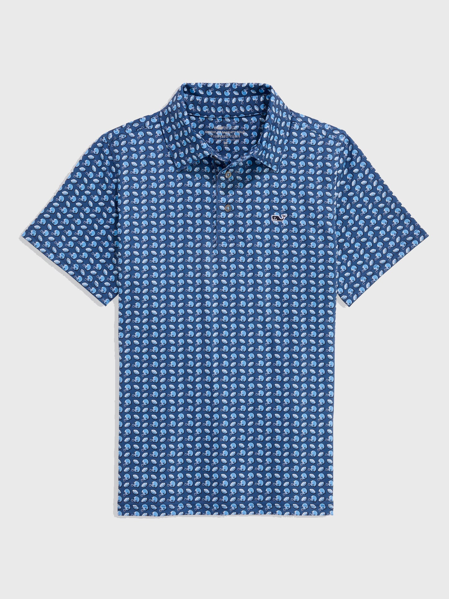 Vineyard Vines Boys' Printed Sankaty Polo - Saint Bernard