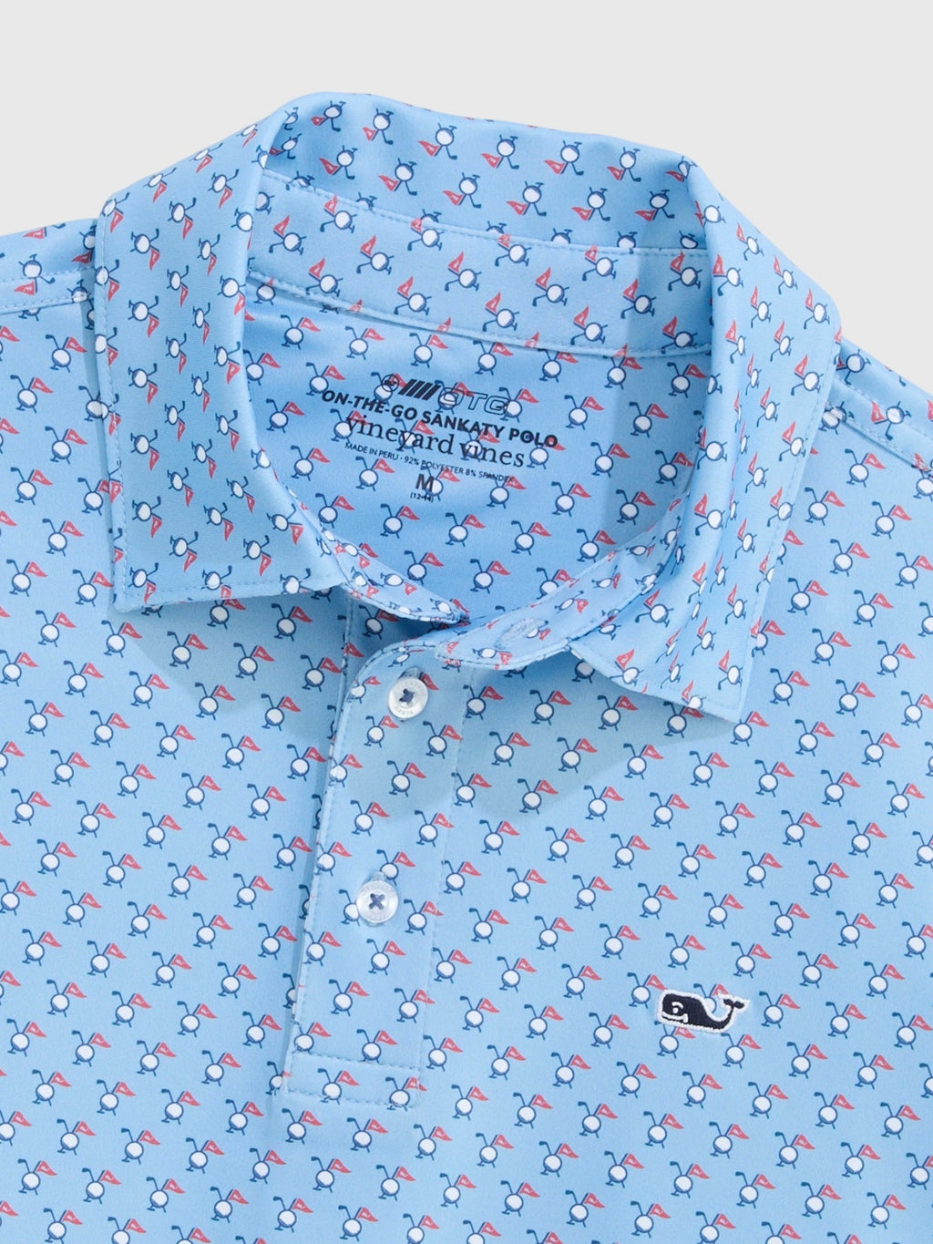Vineyard Vines Boys' Printed Sankaty Polo - Saint Bernard