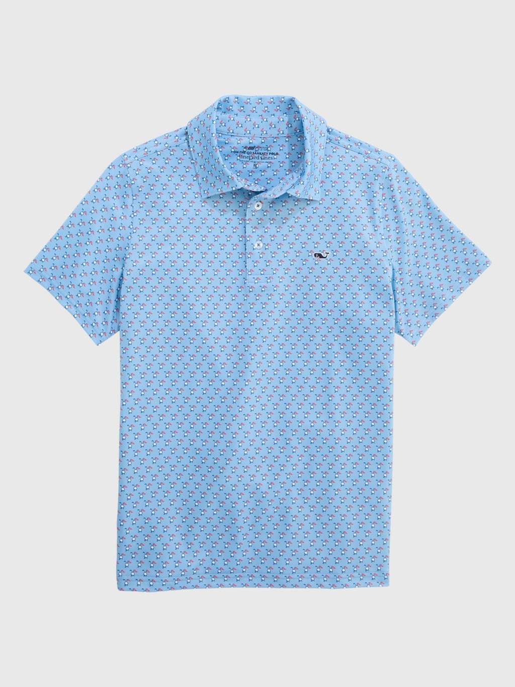 Vineyard Vines Boys' Printed Sankaty Polo - Saint Bernard