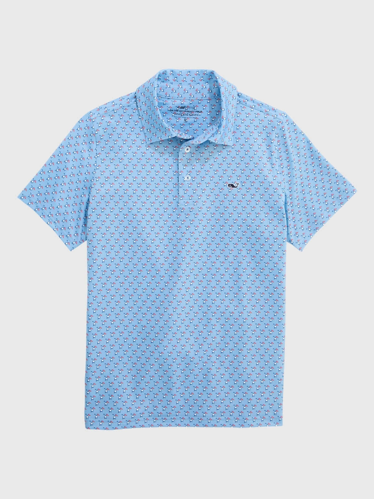 Vineyard Vines Boys' Printed Sankaty Polo - Saint Bernard