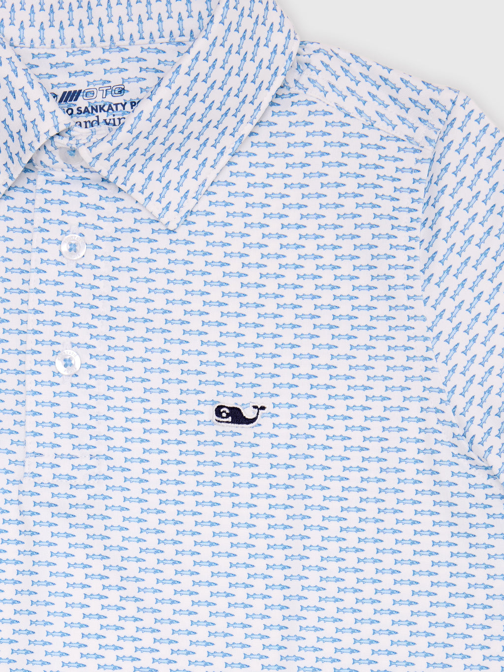 Vineyard Vines Boys' Printed Sankaty Polo - Saint Bernard