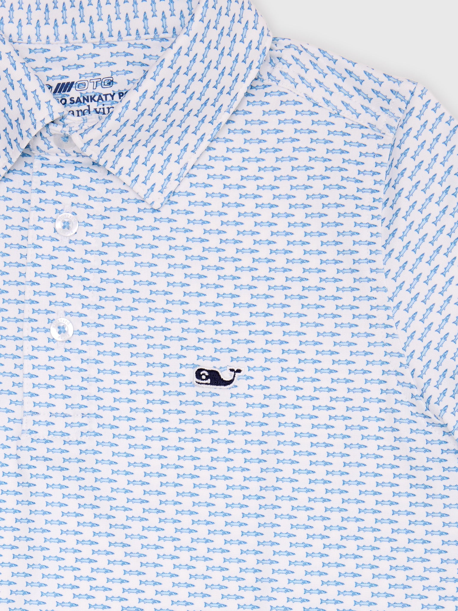 Vineyard Vines Boys' Printed Sankaty Polo - Saint Bernard