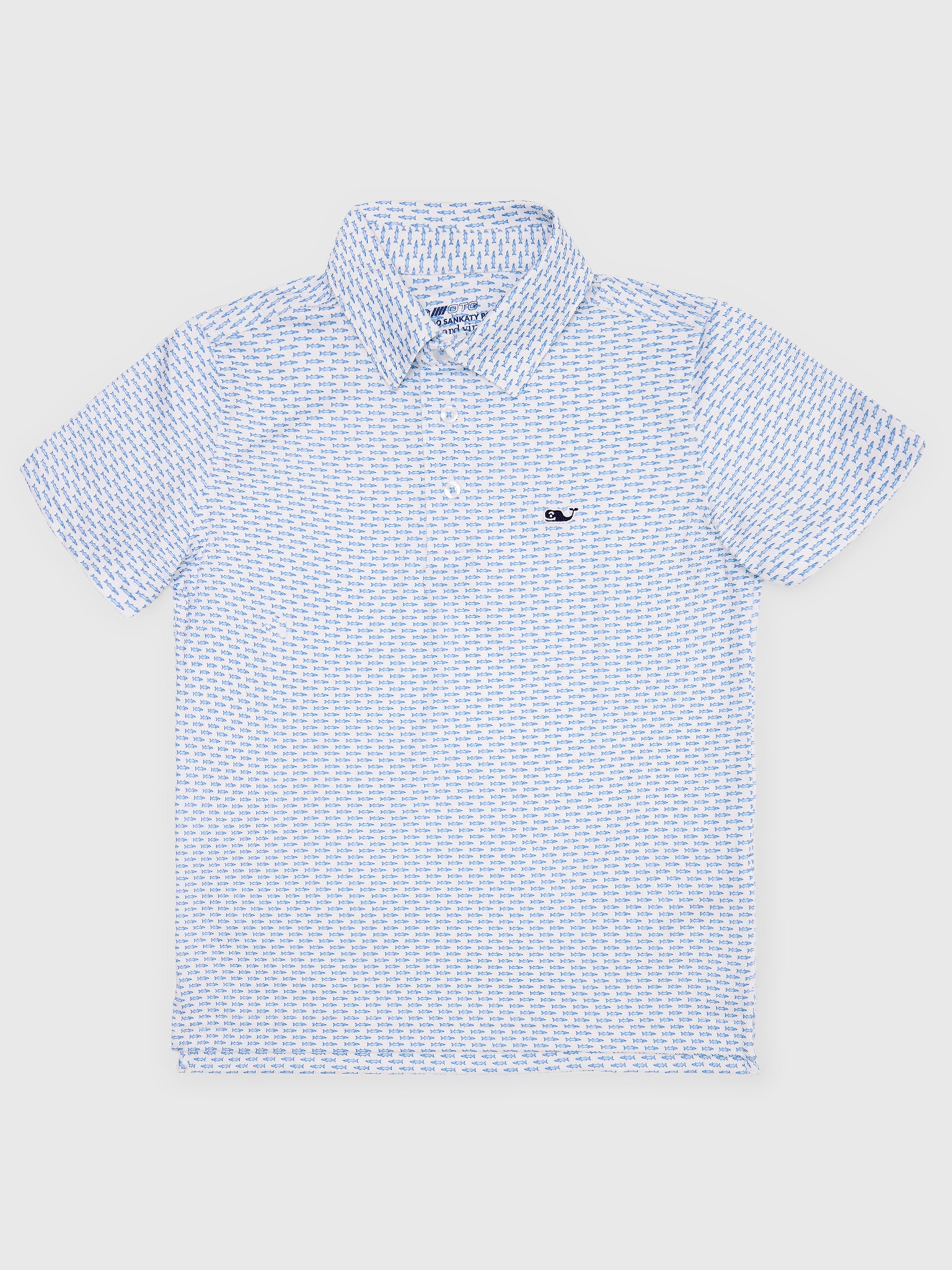 Vineyard Vines Boys' Printed Sankaty Polo - Saint Bernard