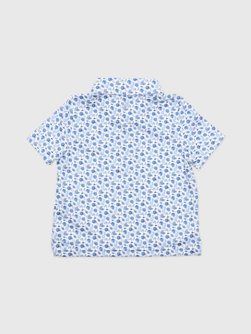 Vineyard Vines Boys' Performance Printed Sankaty Polo - Saint Bernard