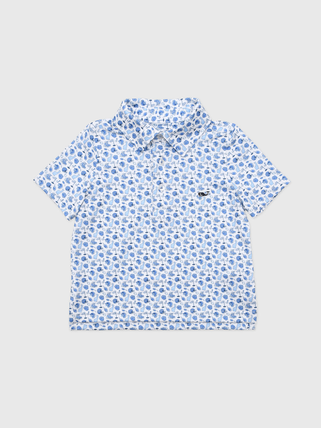 Vineyard Vines Boys' Performance Printed Sankaty Polo - Saint Bernard