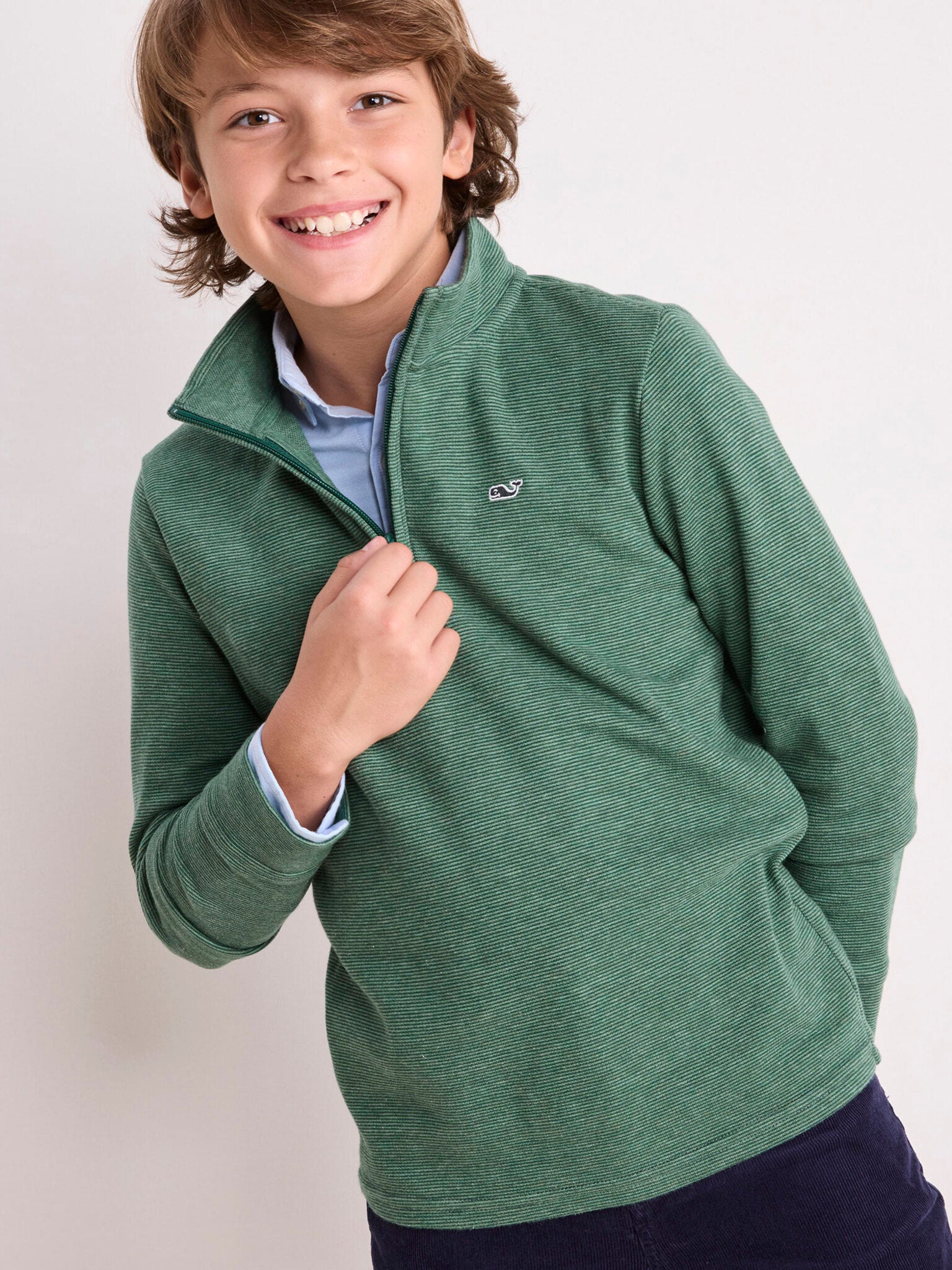 Vineyard Vines Boys' Saltwater Quarter-Zip – Saint Bernard